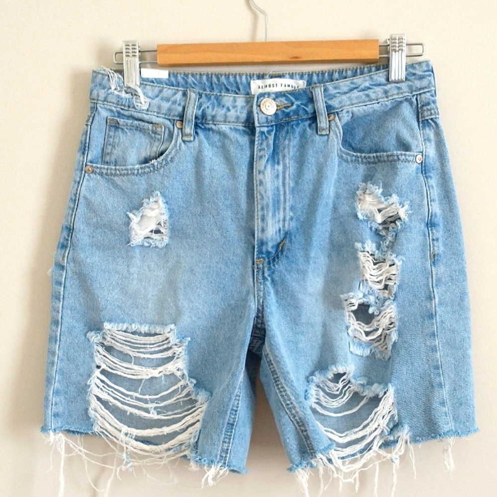 Almost Famous Light Blue Denim Shorts